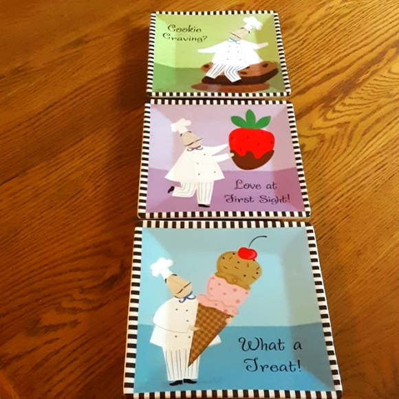 Jessica Flick Square One Brand Sweets Plates - Picture 1 of 6